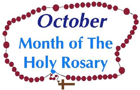 October : the month of the Holy Rosary - Christian Song Lyrics