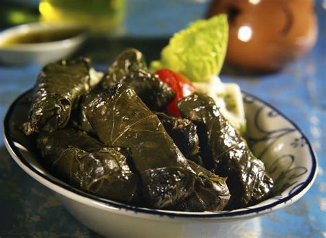 Stuffed Grape Leaves With Meat and Rice Recipe