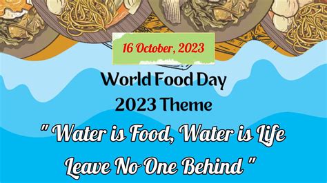 Essay/Speech on World Food Day 2023|World Food Day Theme 2023|Water is ...