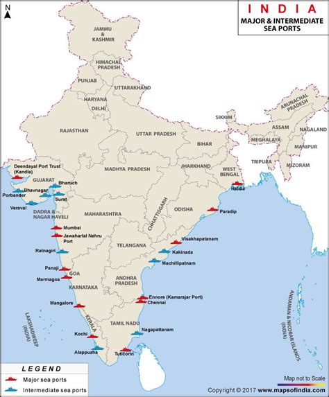 Major Ports In India Map | Images and Photos finder