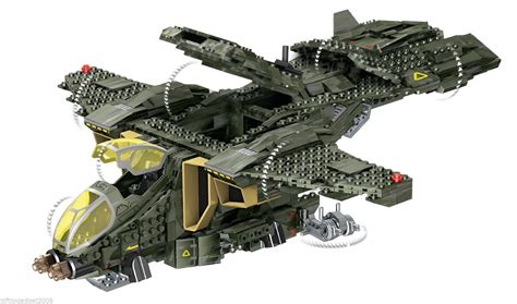 Mega Bloks Halo UNSC Pelican Gunship with Lights Sounds – 97129 ...