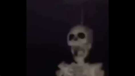 Skeleton spinning on fan meme - YouTube