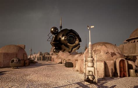 ArtStation - Star Wars Tatooine Mos Eisley , Terry Hess | Star wars ...