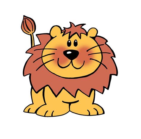 Lion Cartoon Stock Vector Clipart Vector Illustration Of Funny Lion ...