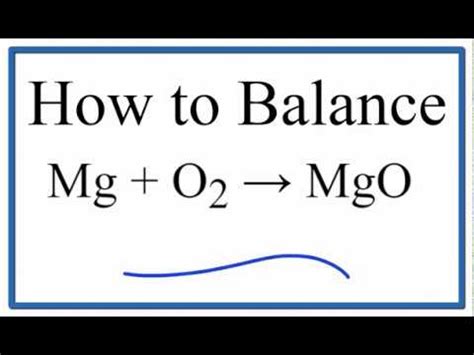 The Chemical Equation For Synthesis Of Magnesium Oxide From And Oxygen ...