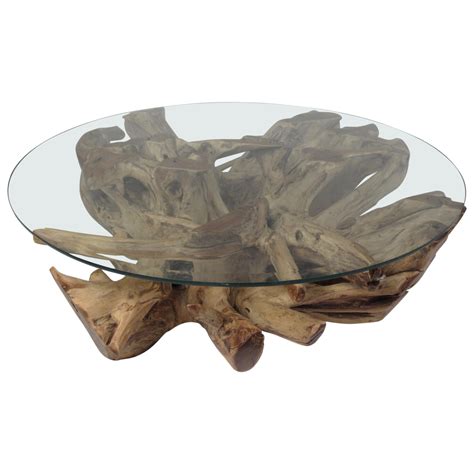 Tree Root and Stone Coffee Table at 1stDibs