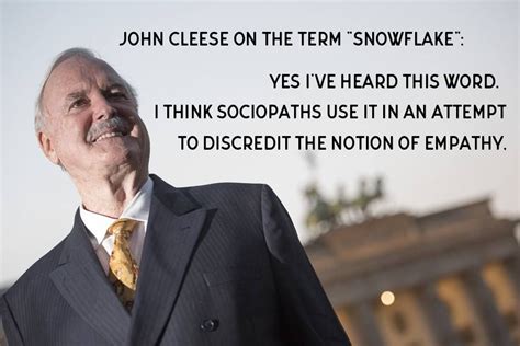 John Cleese on "snowflake" | Cool words, Words, Quotes