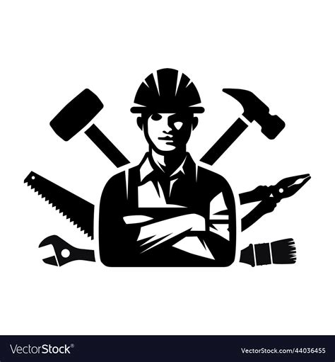 Worker icon jack of all trades Royalty Free Vector Image