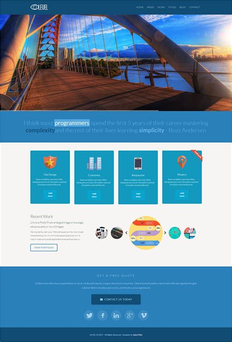 17+ Best Flat Design Website Templates