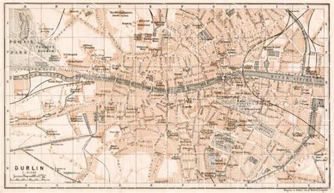 Old map of Dublin in 1906. Buy vintage map replica poster print or ...