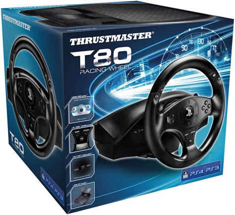 Thrustmaster T80 Racing Wheel (PS5, PS4, PC) Black Thrustmaster T80 ...