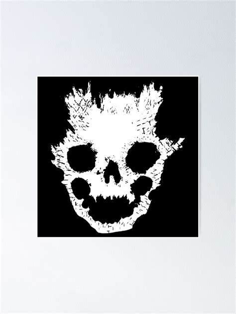 "Halo Emile Skull Emblem High quality black" Poster by Geempah | Redbubble