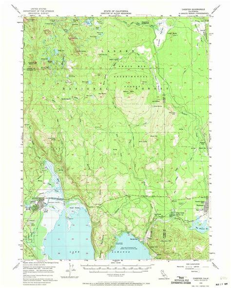 1956 Chester, CA - California - USGS Topographic Map