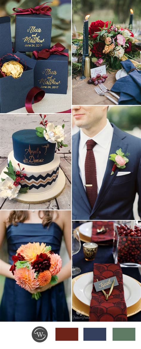 Stunning Navy Blue Wedding Color Combo Ideas for 2017 Trends – Stylish ...