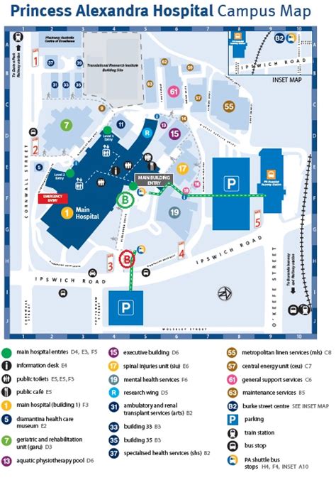 Princess Alexandra Hospital Map