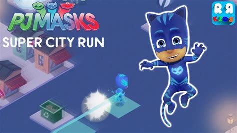 PJ Masks Super City Run! - App Game Play - YouTube