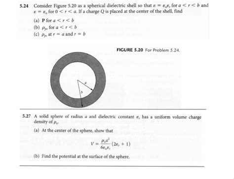 Solved: Consider Figure 5.20 As A Spherical Dielectric She... | Chegg.com