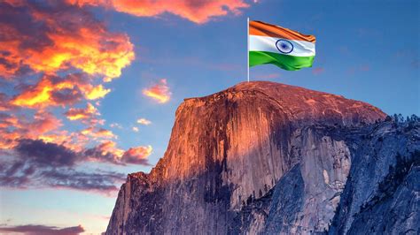 India Flag Hd Background Wallpaper - Yosemite National Park, Half Dome ...