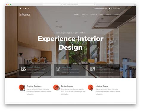 Interior Design - Free Interior Decorating Website Template 2024 - Colorlib