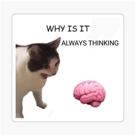 "Why is it always thinking?!" Sticker for Sale by t9060 | Redbubble