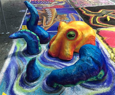 3D Octopus Sculpture Chalk Art : 3 Steps (with Pictures) - Instructables