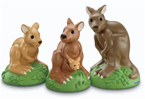 Amazon.com : Fisher-Price Little People Zoo Talkers Kangaroo Family ...