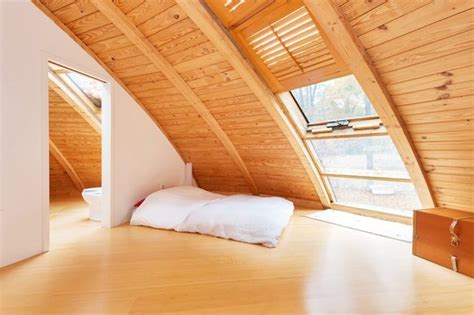 Prefab wooden dome house rotates to invite sunlight in from every angle