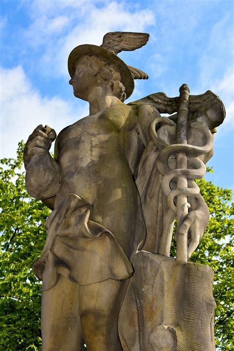 Mercury Statue at Børsen in Copenhagen, Denmark - Encircle Photos