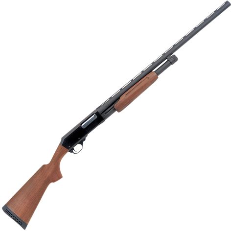 H&R Pardner Blued/Walnut 12ga 3in Pump Action Shotgun - 28in - Wood ...