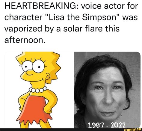 HEARTBREAKING: voice actor for character "Lisa the Simpson" was ...