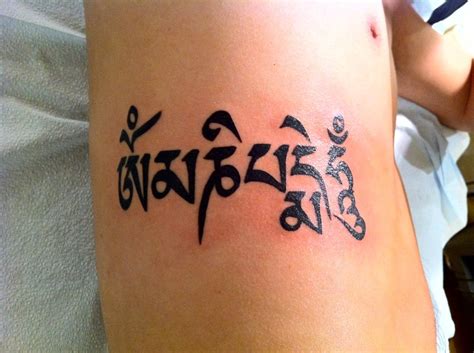 Om Mani Padme Hum | Tattoo designs and meanings, Tattoos, Mantra tattoo