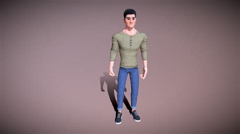 Free Animated Male Character in Blender - Download Free 3D model by ...