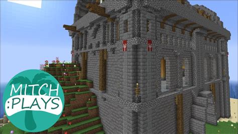 Build a Better Stone Brick Wall - Mitch Plays Minecraft 1.15 - YouTube