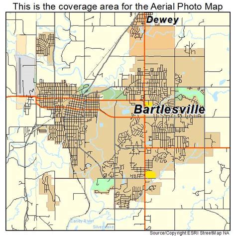 Aerial Photography Map of Bartlesville, OK Oklahoma