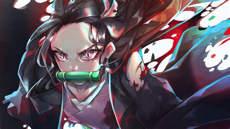 Demon Slayer Nezuko Pink Desktop Wallpaper Nezuko Wallpaper | The Best ...