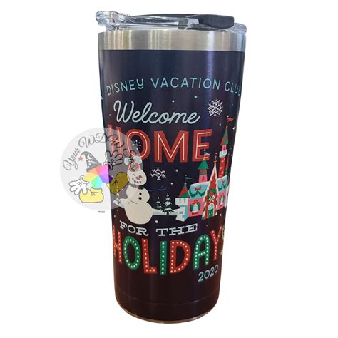 Disney Tervis Tumbler - Disney Vacation Club - Welcome Home - Holidays 2020