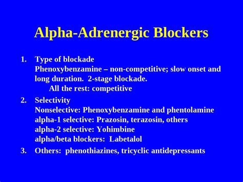 Alpha Adrenergic Blockers by Pharma Student - Issuu