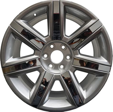 22 Inch CADILLAC SILVER WITH CHROME INSERTS RIMS FITS ESCALADE EXT ESV ...