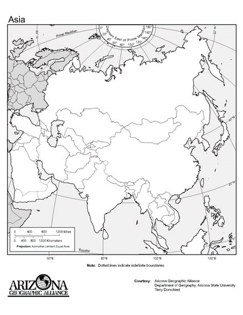 Asia Map Blank Worksheet