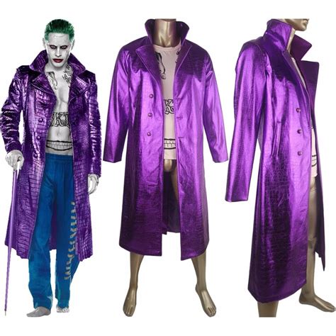 Aliexpress.com : Buy Suicide Squad Joker Jared Leto Trench Coat Jacket ...