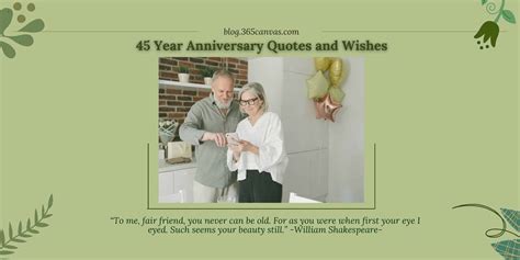 33+ Best 45th Year Anniversary Quotes and Wishes, Messages with Image