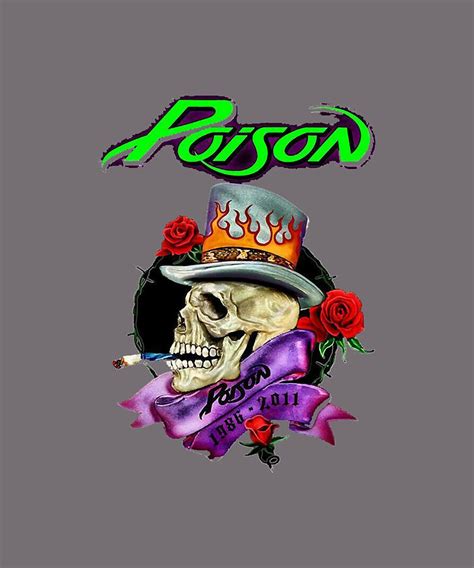 poison band logo band Rock music Legend Classic Painting by Turner ...