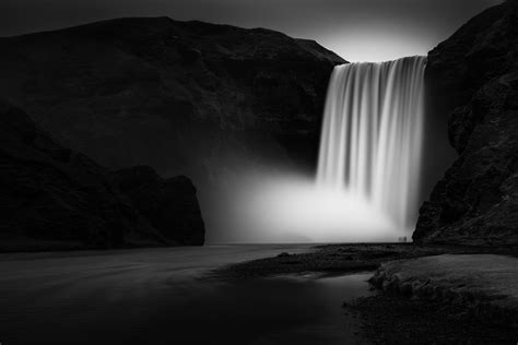 Black And White Pictures Of Waterfalls