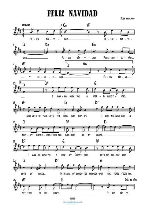 Sheet Music by Paul Gladis » Feliz Navidad