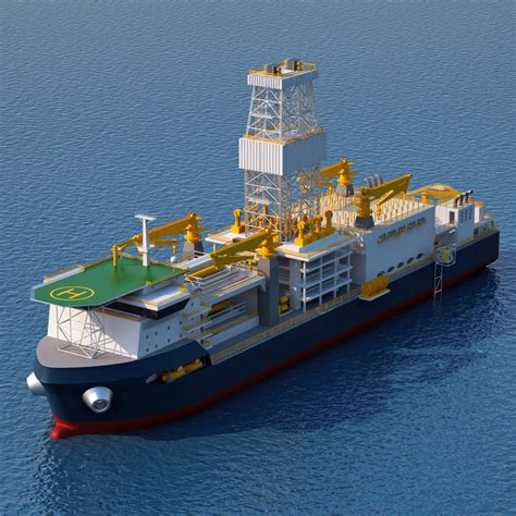 3d drillship drill ship