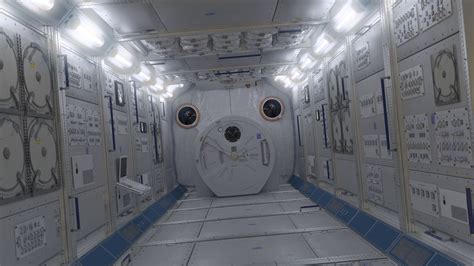 NASA ISS Spaceship Interior 3D Model | Spaceship interior ...