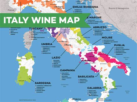 Wine Map Of Italy - Map Of The World