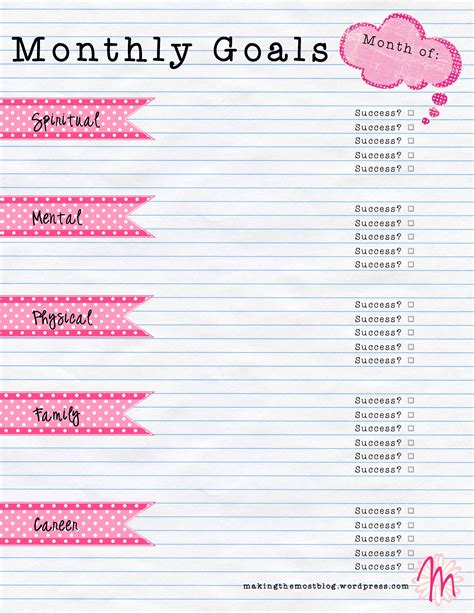 Free Printable Goal Planner There Might Be Affiliate Links On This Page ...