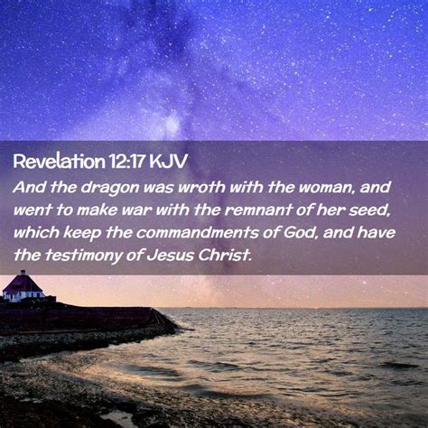 Revelation 12:17 KJV Bible Verse Images