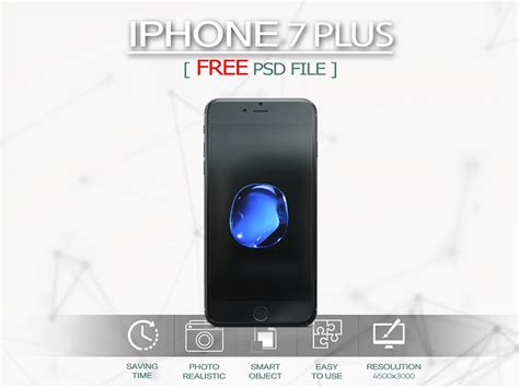 Free Iphone 7 Mockup by Pixelmockup on Dribbble